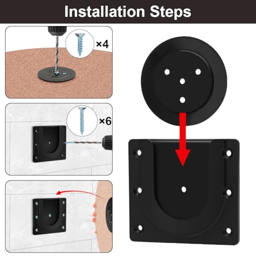Dartboard Mounting Bracket Kit - Easy Install with Screws & Stabilisers