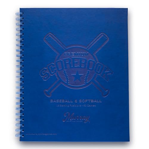 Premium Baseball Softball Scorebook - 60 Games, Durable Hardcover