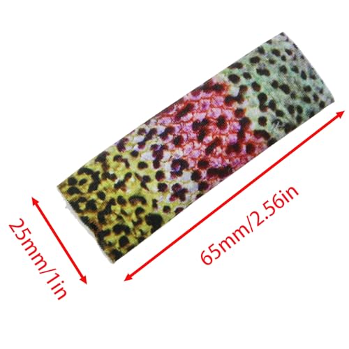 Fishing Finger Protector Tabs - 3 PCS Pink Fish Skin Pattern