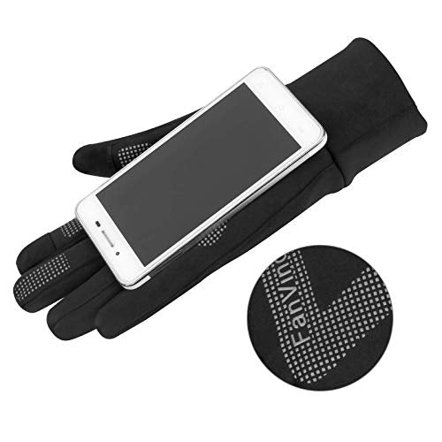 FanVince Waterproof Touch Screen Winter Gloves for Men Women XS-Small Black