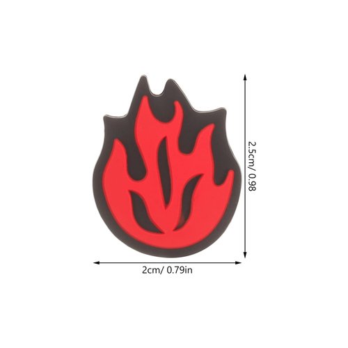 Kisangel Tennis Racket Vibration Dampener, Fire Flame Silicone Shock Absorber Red Tennis Dampners for Enhanced Comfort and Control