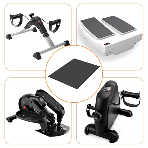 Wiojtry Non-Slip Exercise Mat for Under Desk Elliptical & Mini Steppers