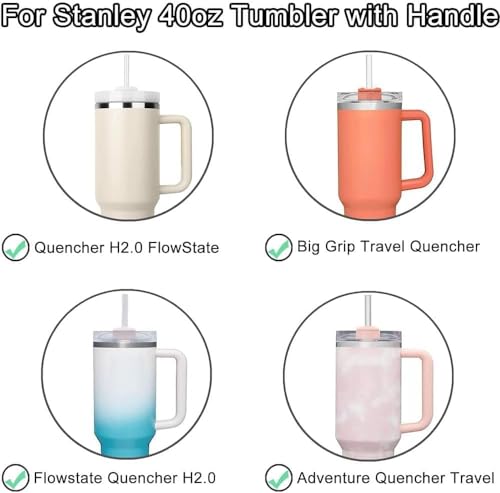 Replacement Tumbler Lid for 40 oz Stanley Cup - Hot Pink
