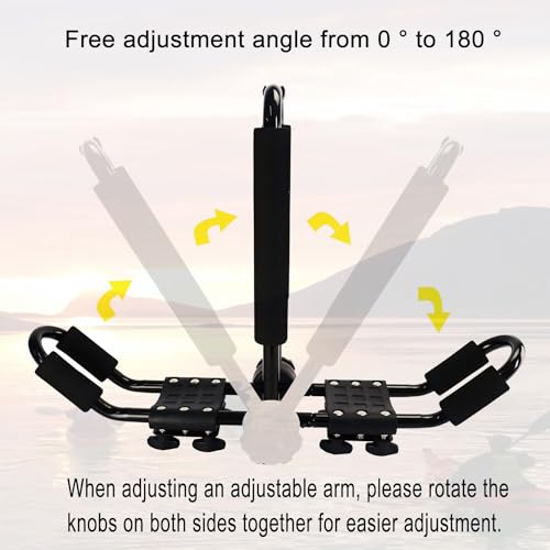 Folding Kayak Roof Rack J-Bar Adjustable - 23-krf-2