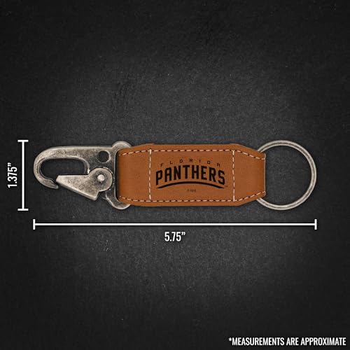 NHL Hockey Laser Engraved Carabiner Keychain - Florida Panthers