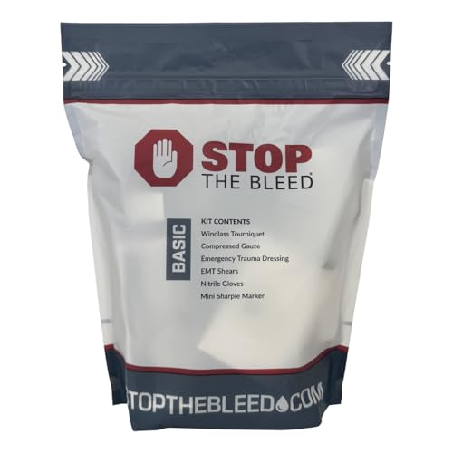 Compact Trauma First Aid Kit with Tourniquet & Gauze - Emergency Bleeding Control