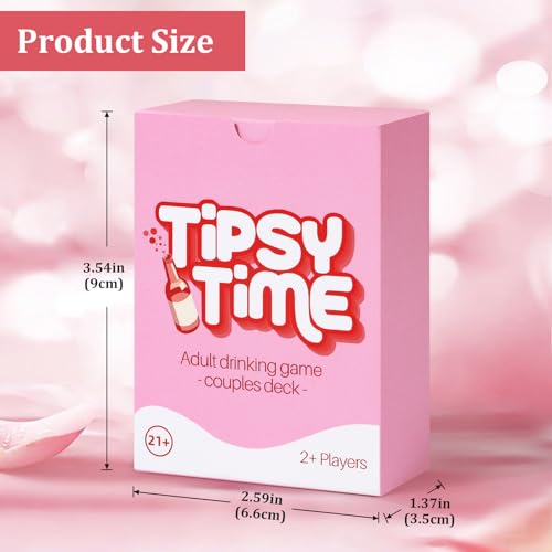 Tipsy Time Couples Drinking Card Game - Perfect for Two