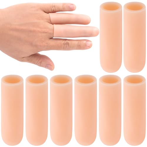 Gel Finger Support Protector Caps - 10pcs Small Beige