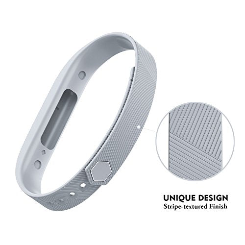 Replacement Silicone Bracelet Band for Flex 2 Watch - Large Gray