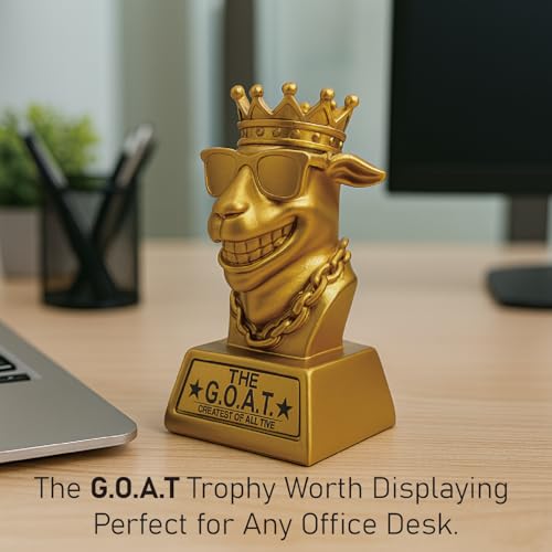 7 Inch Goat Trophy Award – Funny Fantasy Football Champion Gift