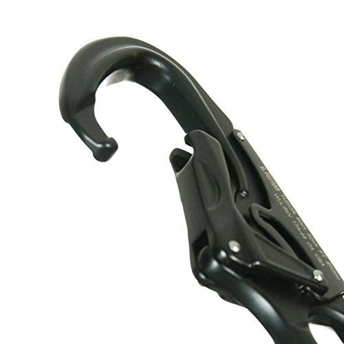Fusion Climb Tudor Lightweight Aluminum Double Locking Captive Eye Snap Hook Carabiner 32kN Black (FP-8001-BLK)