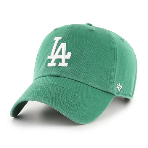 Los Angeles Dodgers '47 Brand Clean Up Cap - Kelly Green Adjustable Baseball Hat