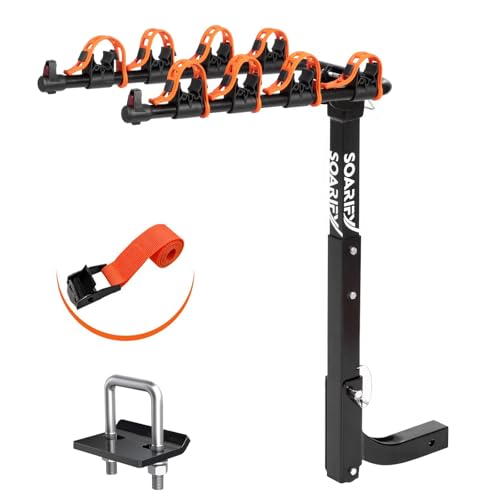 Heavy-Duty Bike Rack for 4 Bikes - 143 lbs Capacity, 2" Hitch
