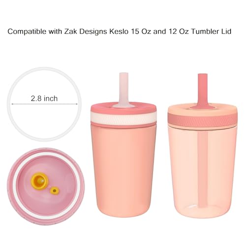 Silicone Gasket Replacement for Zak Designs 12 & 15 Oz Cups - 6 Pack