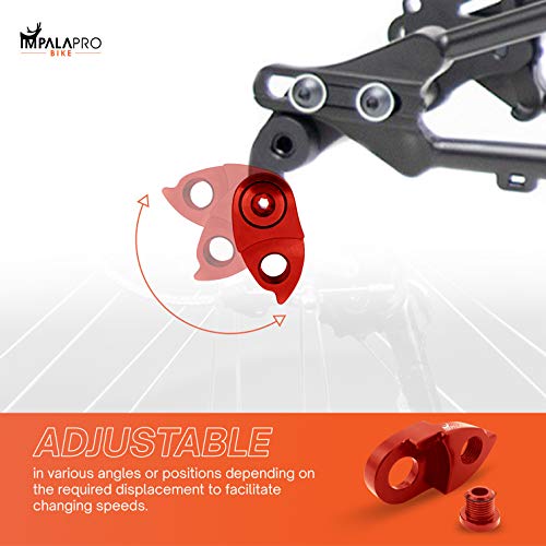 Bike Rear Derailleur Hanger Extender - Compatible with Shimano & SRAM, Red