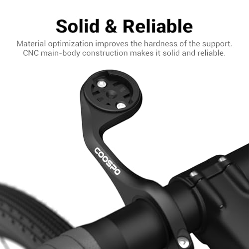 Bike Computer Mount Curved - Out Front Cycling Mount for Garmin, Wahoo, Bryton
