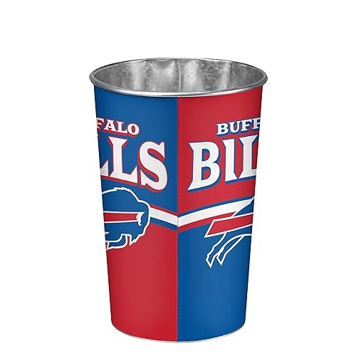 Buffalo Bills Stripe Waste Basket - Team Color Design