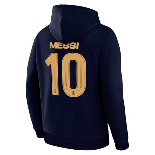 Argentina Football Association Lionel Messi Pullover Hoodie - Navy, Small