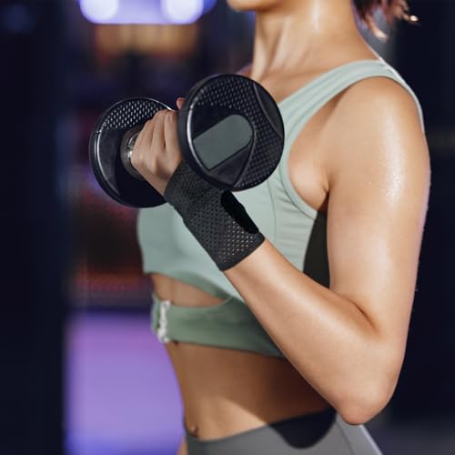Ultra-Thin Black Mesh Wrist Brace - Breathable Compression Support - 2 Pack