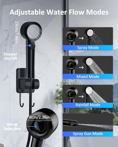 Portable Camping Shower Pump with 8000mAh Battery and Night Light