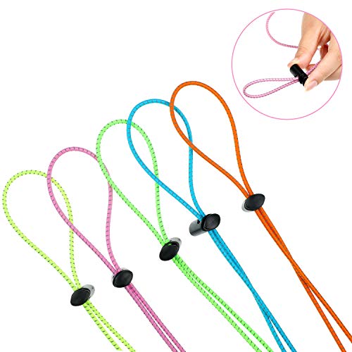Swim Goggle Bungee Strap - 10 Sets in Green, Blue, Pink, Yellow, Orange