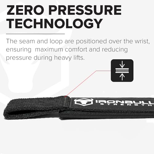 Padded Lifting Wrist Straps for Weightlifting - Black V2