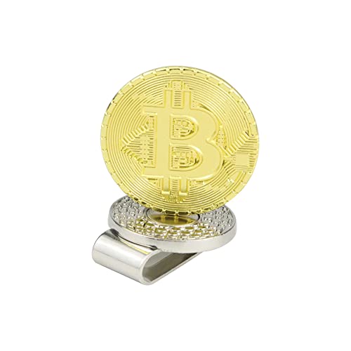 Bitcoin Golf Ball Marker Set - 2 Pcs with Magnetic Hat Clip