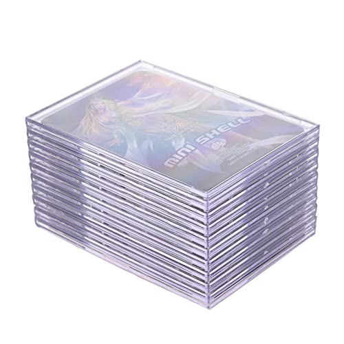 10 Acrylic Card Sleeves with Display Stands - Trading Card Protectors