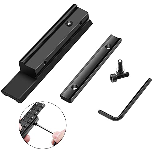 11mm to 21mm Picatinny Rail Adapter - Low Profile Riser Rail 9 Slots - 1 Pack