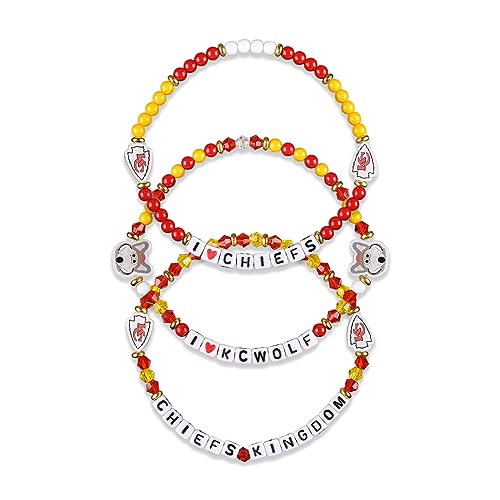 NFL Team Logo Beaded Friendship Bracelets 3-Pack