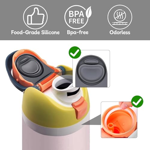 Replacement Stopper and O-Ring Gasket Set for Water Bottle - 3 Grey Set
