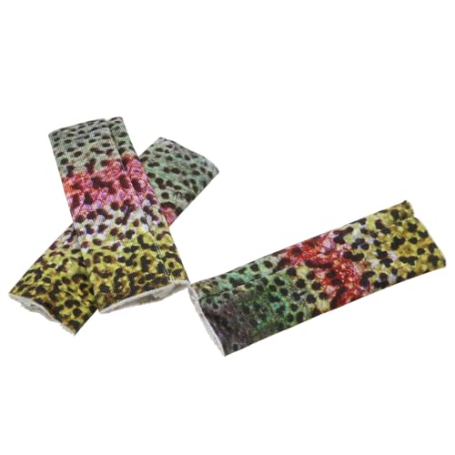 Fishing Finger Protector Tabs - 3 PCS Pink Fish Skin Pattern