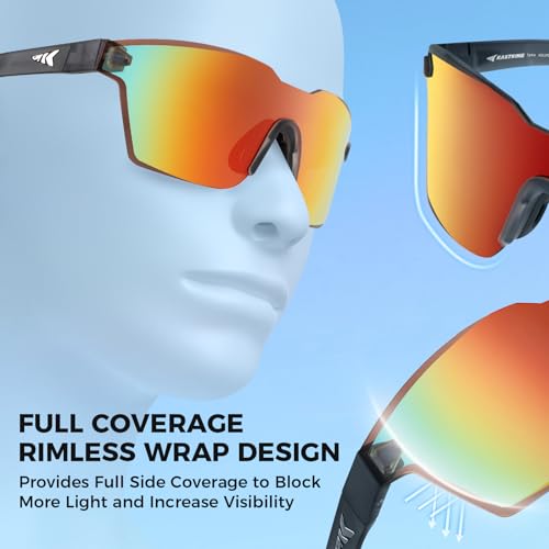 Polarized Fishing Sunglasses - Matte Smoke Crystal Frame, Burgundy Mirror