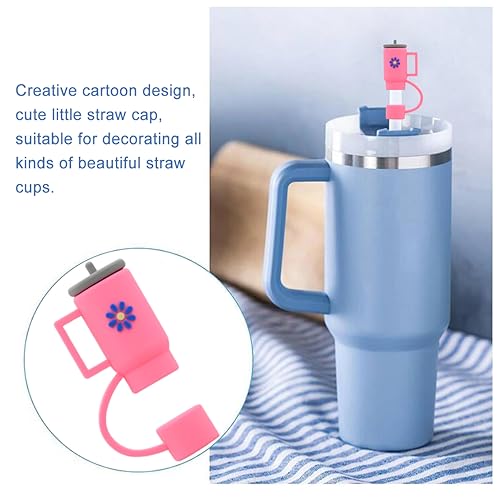 Silicone Straw Topper for Stanley Cup Tumbler - 10Pcs