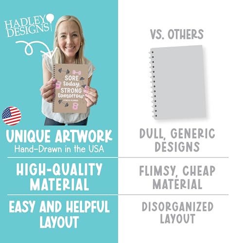 Fitness Journal for Women - Undated Workout Planner - Kraft White