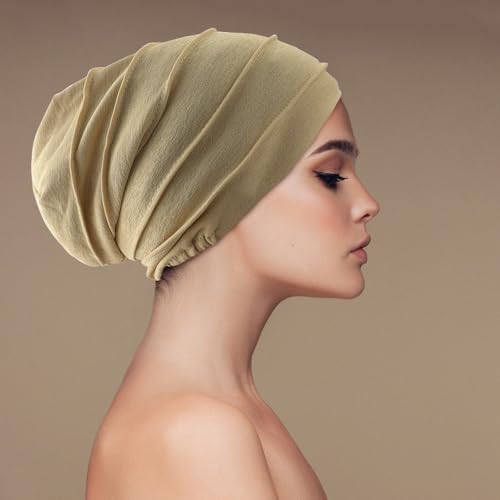 2 Pack Cotton Slouchy Beanie Hats - Soft Lightweight Headwear