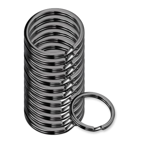 Silipac Gun Variation Small Heavy Duty Key Rings 0.8 in (20mm) Bulk 12 pcs
