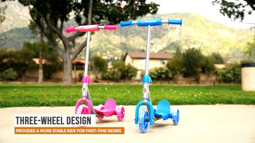 Blue Razor Junior Lil' Kick Scooter for Kids - Stable 3-Wheel Design, Lightweight & Easy to Assemble
