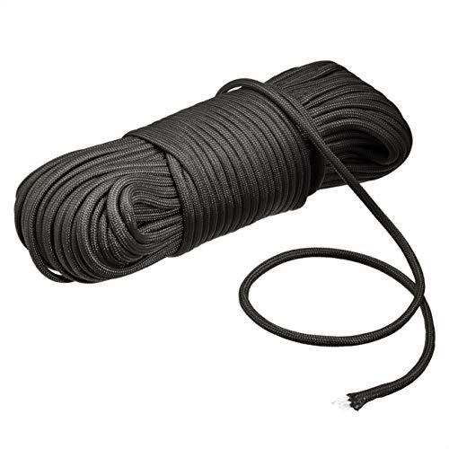 High Strength 550 Paracord - 5/32 Inch x 100 Feet, Black