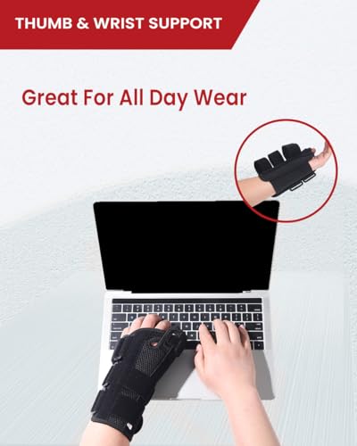 Hurmoya Medium Left Hand Thumb Spica Wrist Brace for Carpal Tunnel Support