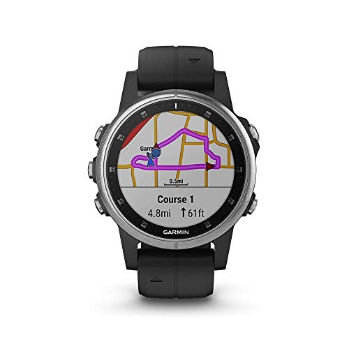 Garmin fēnix 5 Plus Multisport GPS Smartwatch - Black/Silver