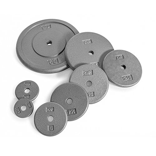 Standard 1-Inch Cast Iron Weight Plate - 2.5 lb Gray