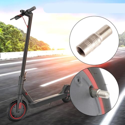Alomejor 9mm Scooter Valve Extension Adapter for M365/Pro – 25mm Built-in Nozzle