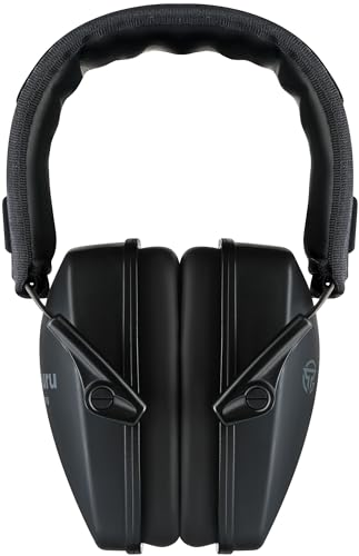 Passive Shooting Ear Protection Earmuffs - NRR 25dB - Black