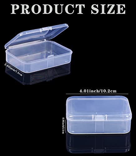 Clear Plastic Card Storage Boxes - 6 Pcs for Trading & Playing Cards