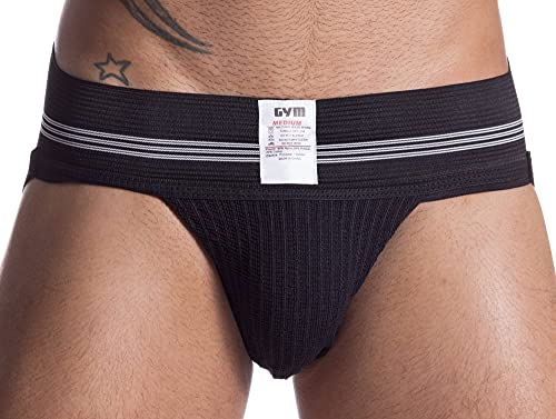 Men's 3" Wide Band Athletic Supporter - Large / Black