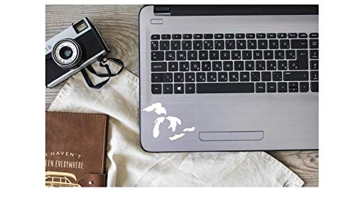Vinyl Decal - Great Lakes Design for Car Windows, Laptops & More - 4.5 x 3.2 Inch