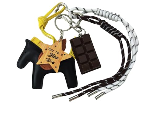 Rope Bag Charms for Handbags - Y2K Purse Charm - Black/Brown