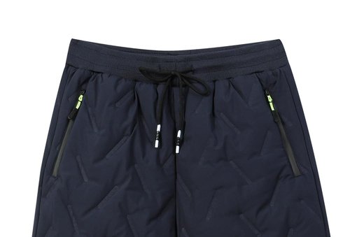 HONCAN Men's Winter Snow Pants Sherpa Lined Sweatpants Thicken Warm Fleece Pants Sports Jogger Pants(5518-D.Blue34)