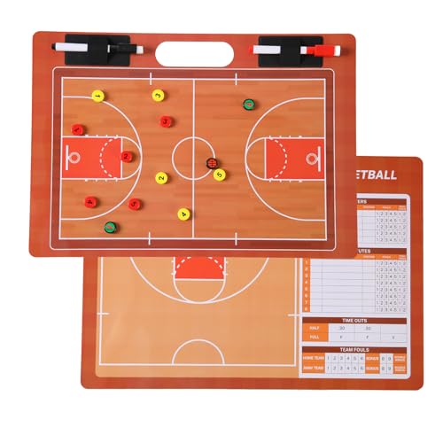 Sanxiyu Double-Sided Magnetic Basketball & Soccer Coaching Board - 16x11 Inches